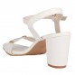 Stylish white with Golden touch Sandal for Girls and Women with High Heels